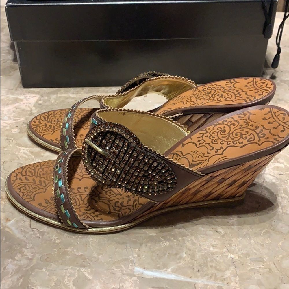 Giuseppe Zanotti Design brown sparkle sandals - Picture 7 of 10